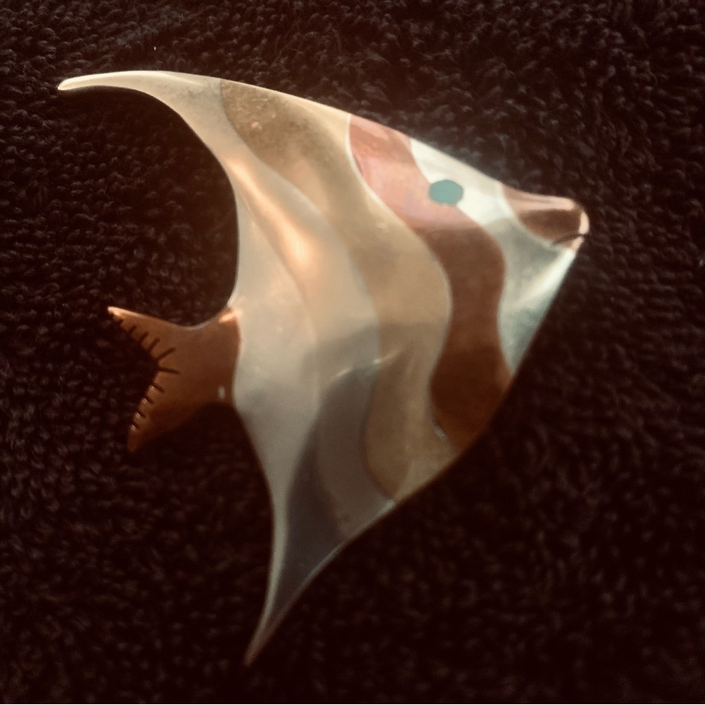 Vintage 1950 ART fish Brooch